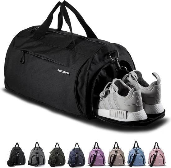 Fitgriff Gym Bag Full Black Medium