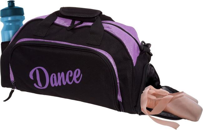 Silver Lilly women’s nylon dance and gym duffel bag lightweight sports tote