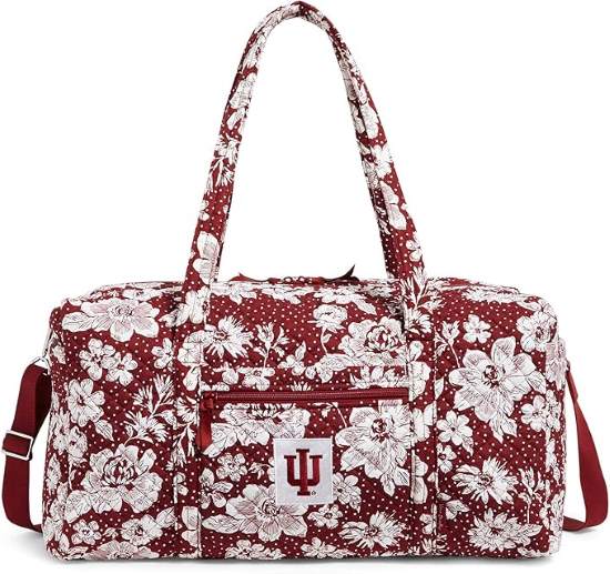 Vera Bradley Women's Cotton Collegiate Large Travel Duffel Bag