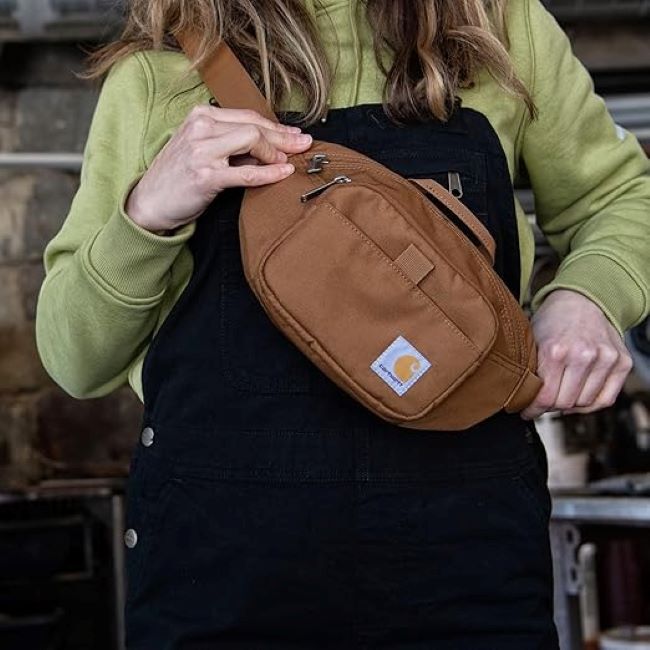 Carhartt classic adjustable sling bag, durable 600-denier water-resistant hip pack for men and women