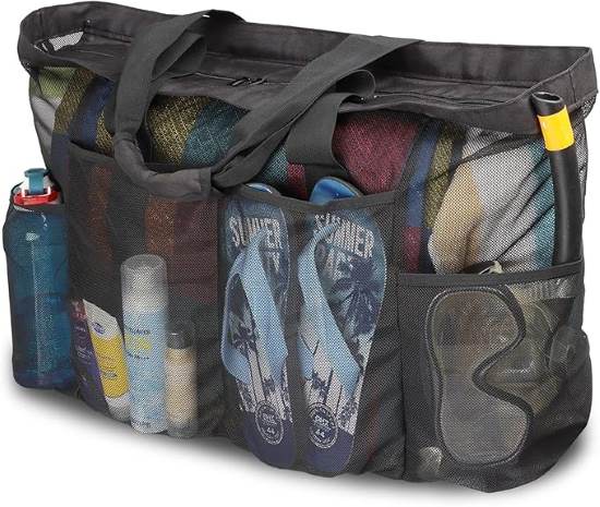 GOTDYA Extra Large Beach Bag Mesh Tote
