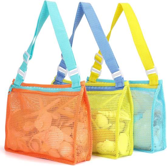 Horizon Group USA Collecting and Holding Shells Mesh Beach Bag
