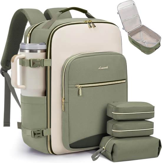 LOVEVOOK Travel Backpack with Packing Cubes
