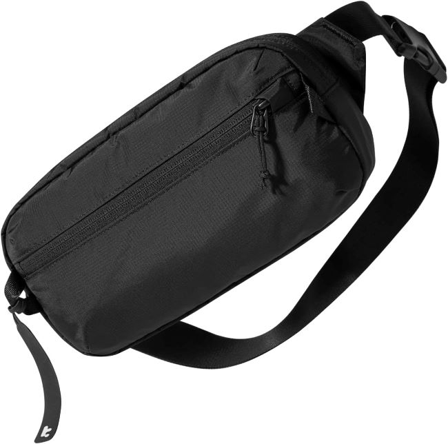 tomtoc 3.5L sling bag with RFID blocking, water-resistant crossbody pack for men and women, lightweight for travel and daily use