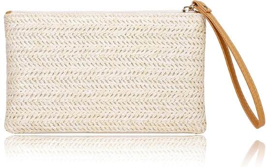 COOKOOKY Straw Clutch Wristlet