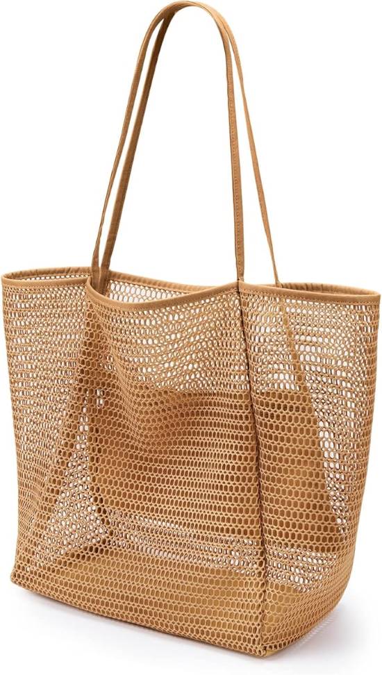 KALIDI Beach Mesh Tote Bag