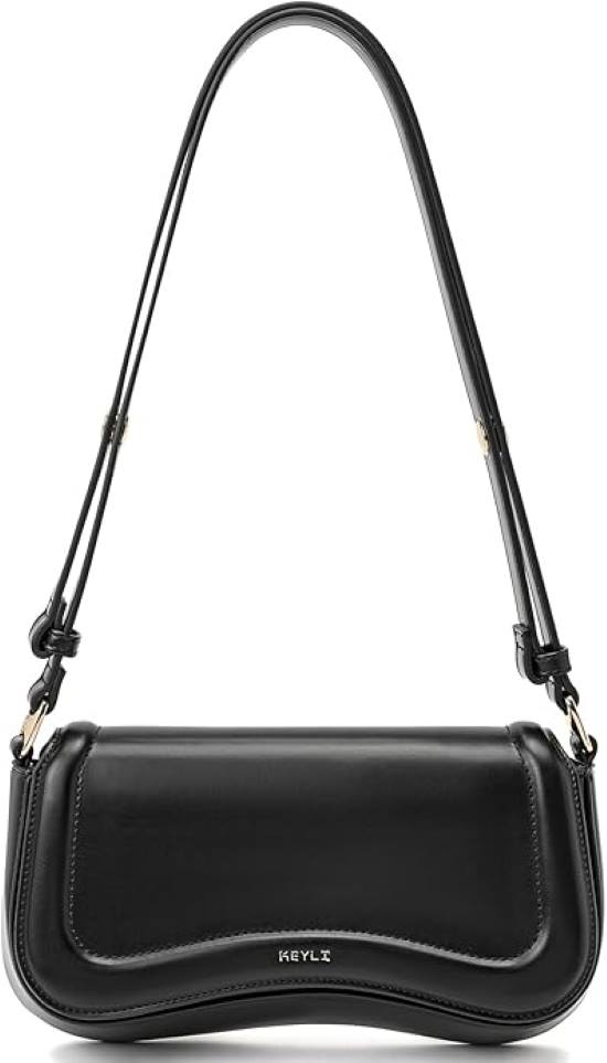 Keyli Shoulder Bag for Women Trendy Crossbody Purse Waterproof Leather Small Handbag Clutch Tote Designer Bag