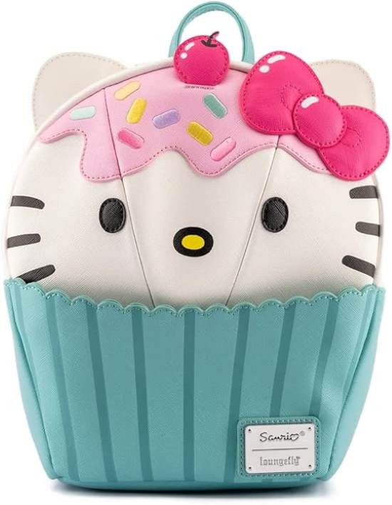 Loungefly Sanrio Hello Kitty Cupcake Adult Womens Double Strap Shoulder Bag Purse