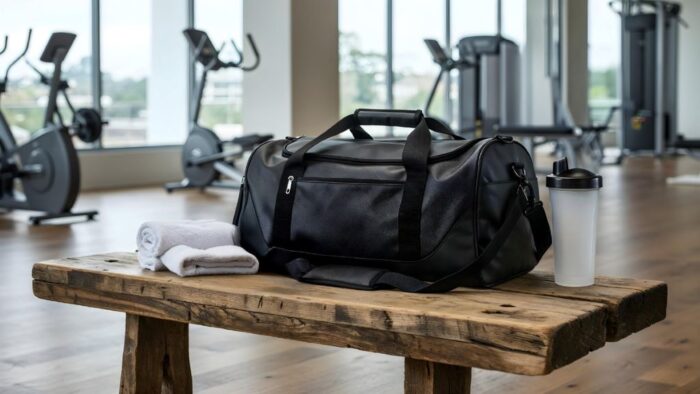 Stylish and durable gym duffel bag for carrying fitness essentials