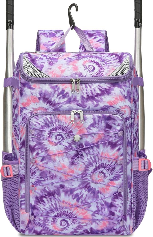 FOKDUVB youth baseball and softball gear backpack with ventilated shoe compartment for organized sports equipment storage