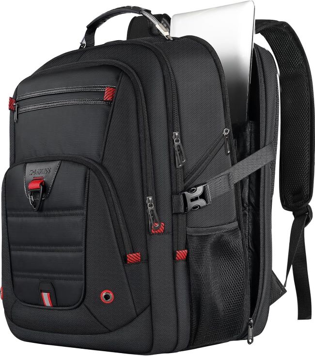 Z-MGKISS 52L extra-large travel backpack with anti-theft features, water-resistant design, and durable construction for extended adventures