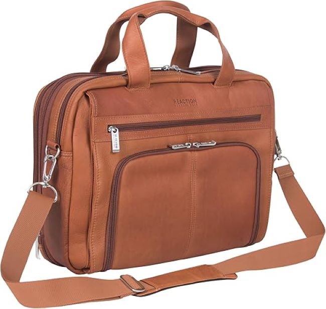 Kenneth Cole REACTION leather laptop bag for professionals in Massachusetts