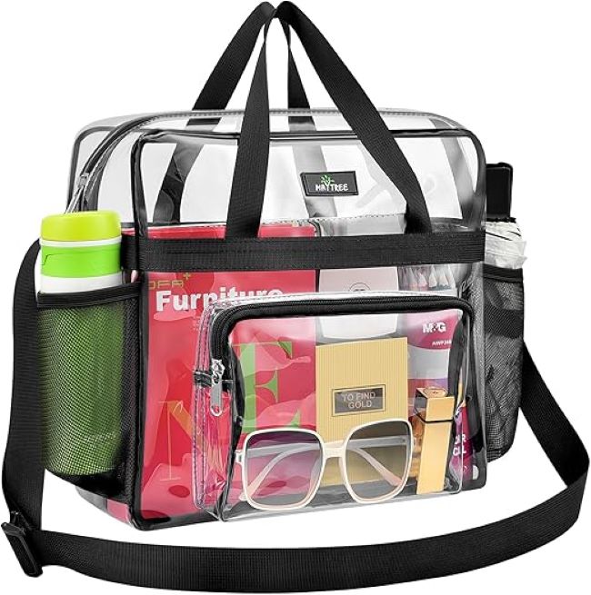 MAY TREE clear stadium bag with reinforced straps for events in Pennsylvania