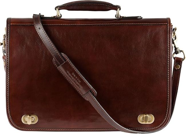 Time Resistance business bag carrying a laptop and documents for work and travel