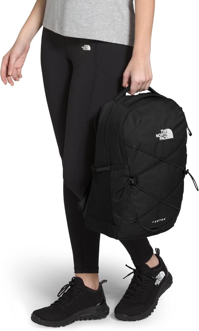 The North Face Jester backpack for carrying a laptop, books, and everyday essentials